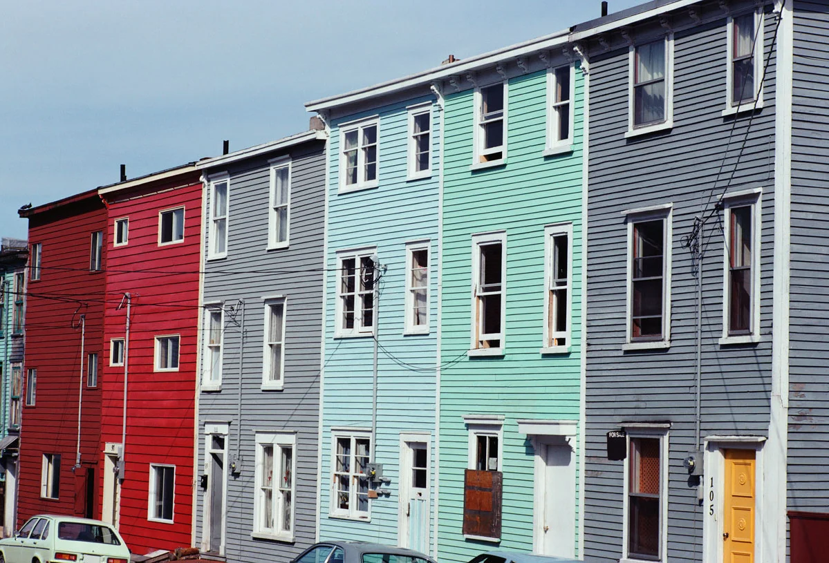 colorful town homes